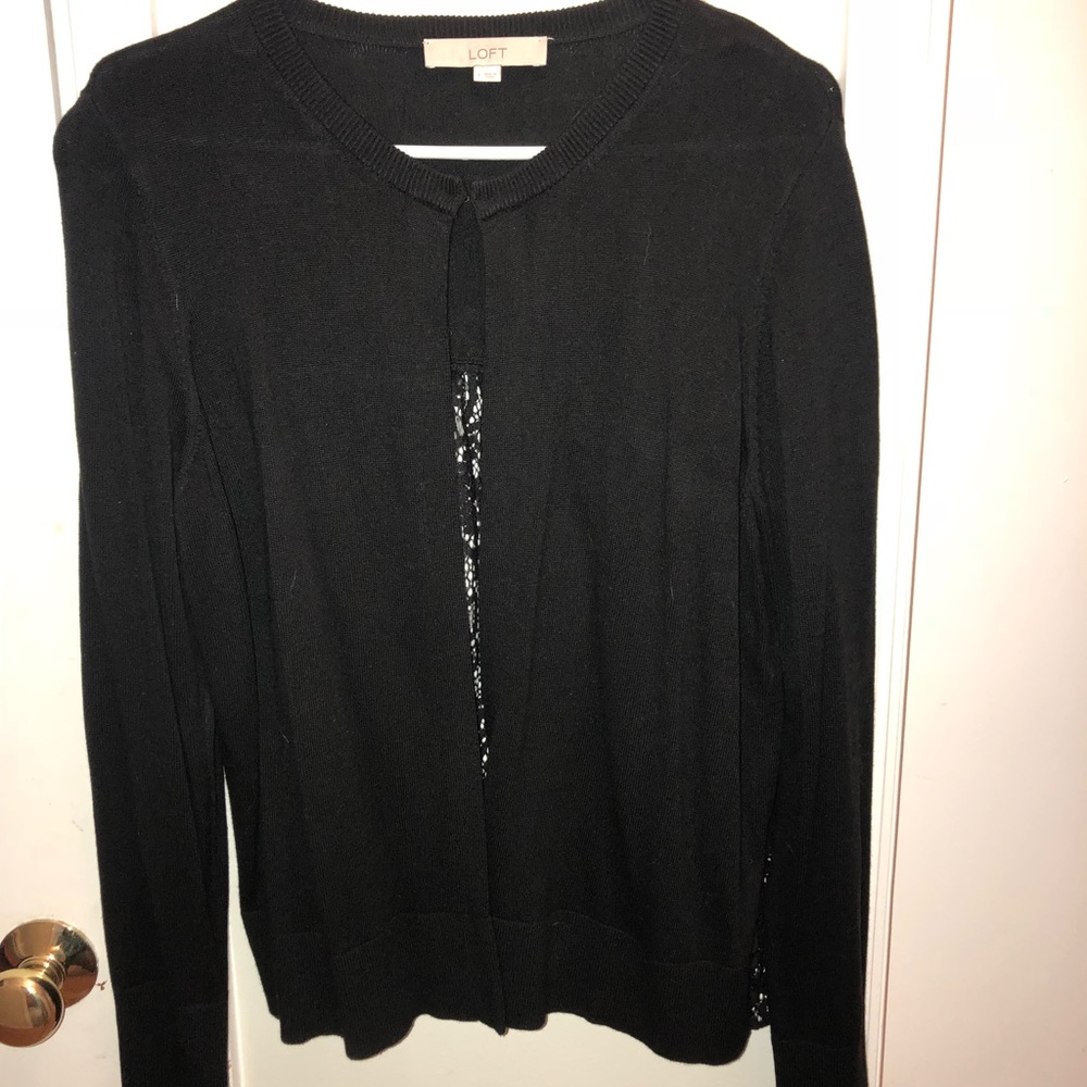 Women’s LOFT black cardigan size large